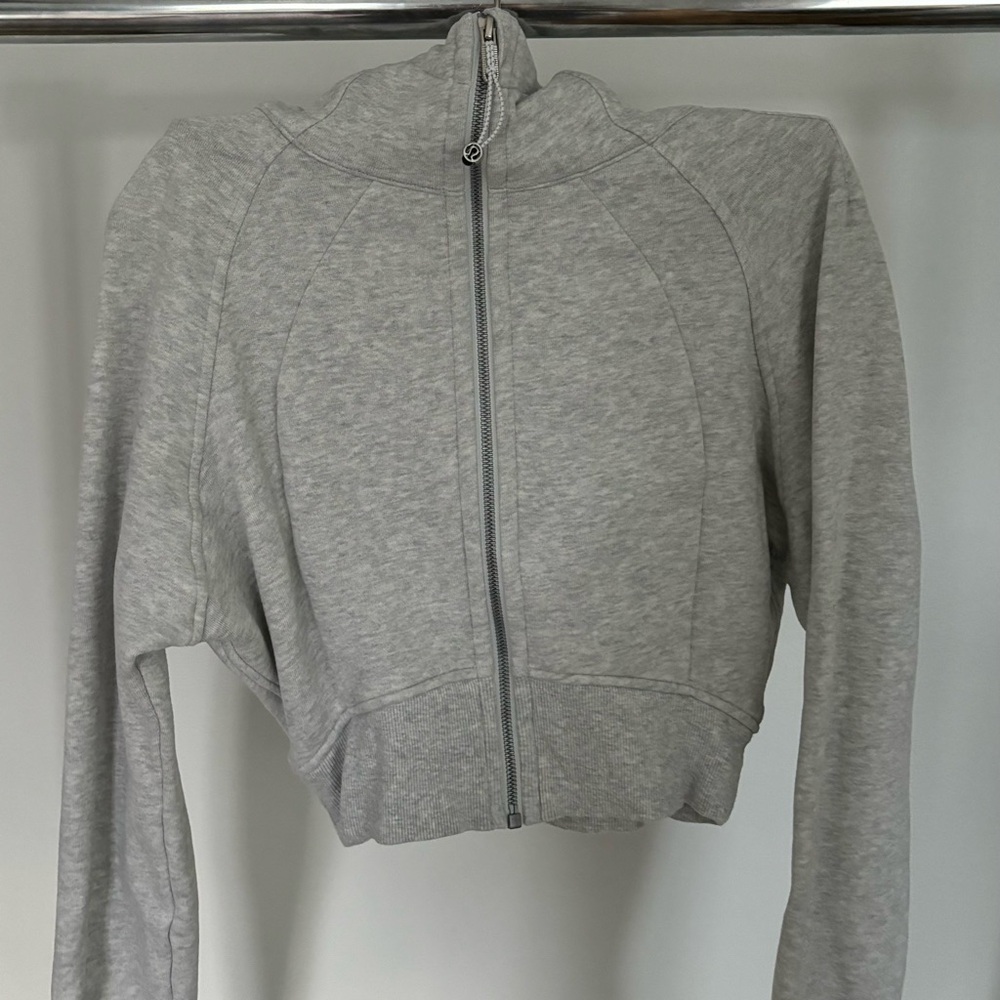 lululemon scuba full zip cropped hoodie
